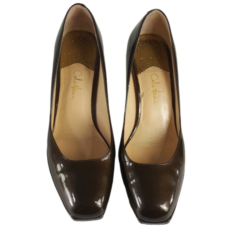 Cole Haan Nike Air Carma Patent Square Toe Heel